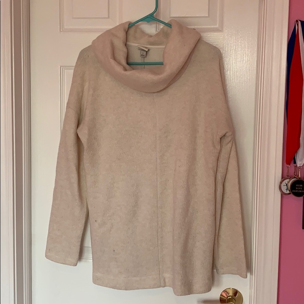 cream sweater turtleneck